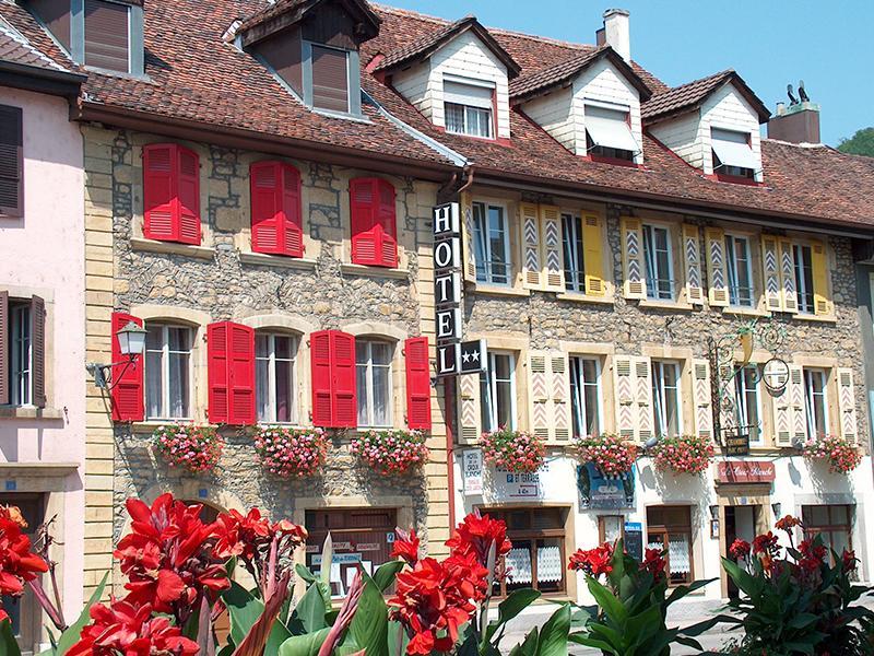 Hotel De La Croix-Blanche Cressier ภายนอก รูปภาพ